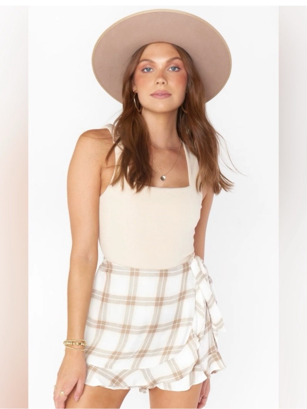 Show Me Your MuMu Valley Skort Everyday Plaid NWT - Picture 1 of 4